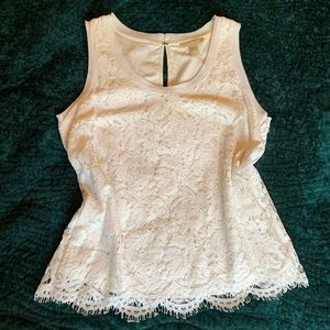Banana Republic lace sleeveless top